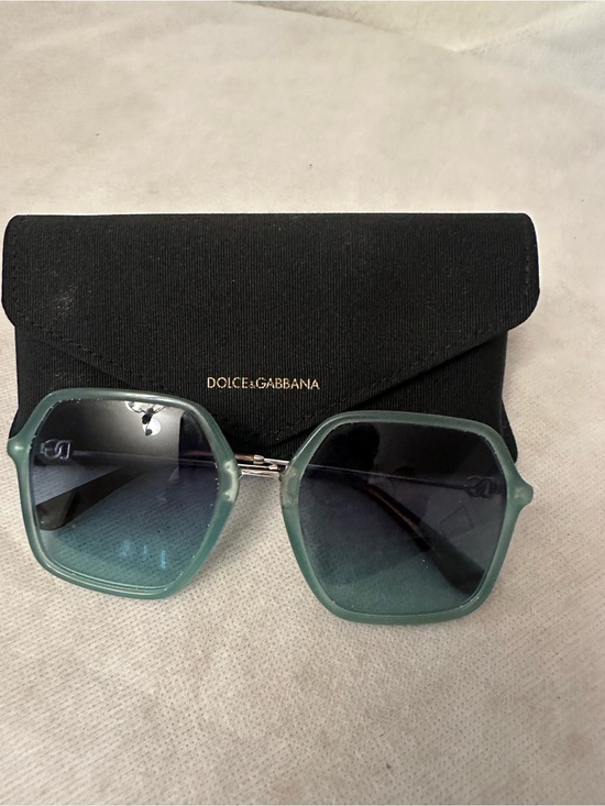 Dolce & Gabbana Accessories - Dolce & Gabbana Women's Mint Green Hexagonal Sunglasses